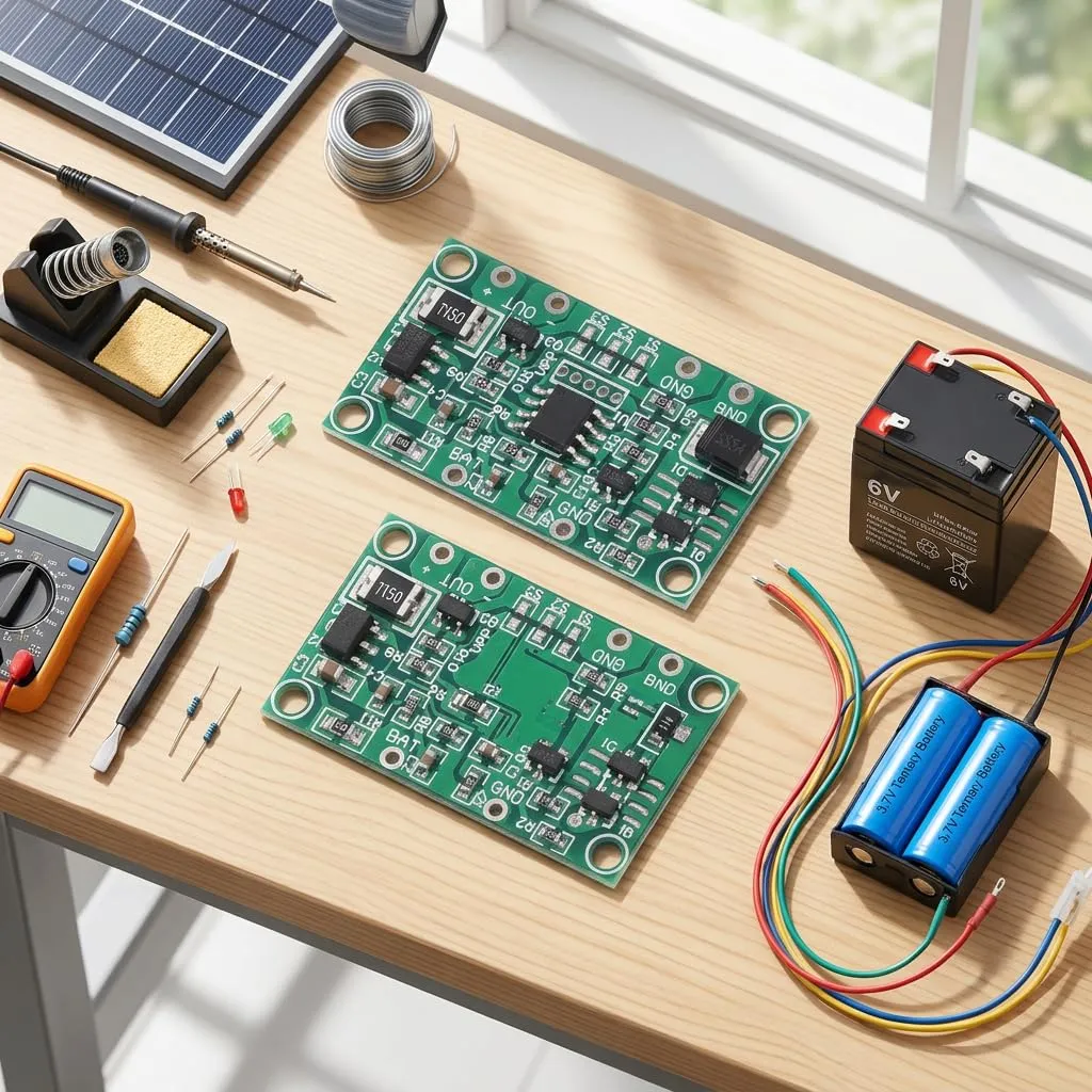 Garosa carte contrôleur de lampe solaire 3,2 V et 3,7 V, protection batterie