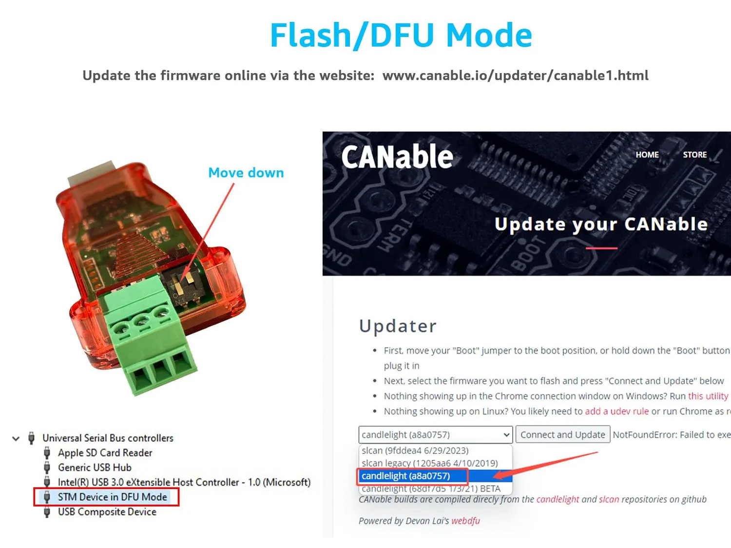 DSD TECH SH-C30A adaptateur USB CAN Bus