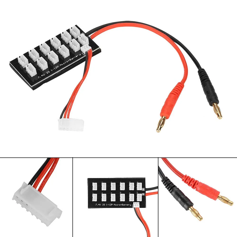 Garosa 7,4V 2S 12S carte parallèle LiPo JST PH B6