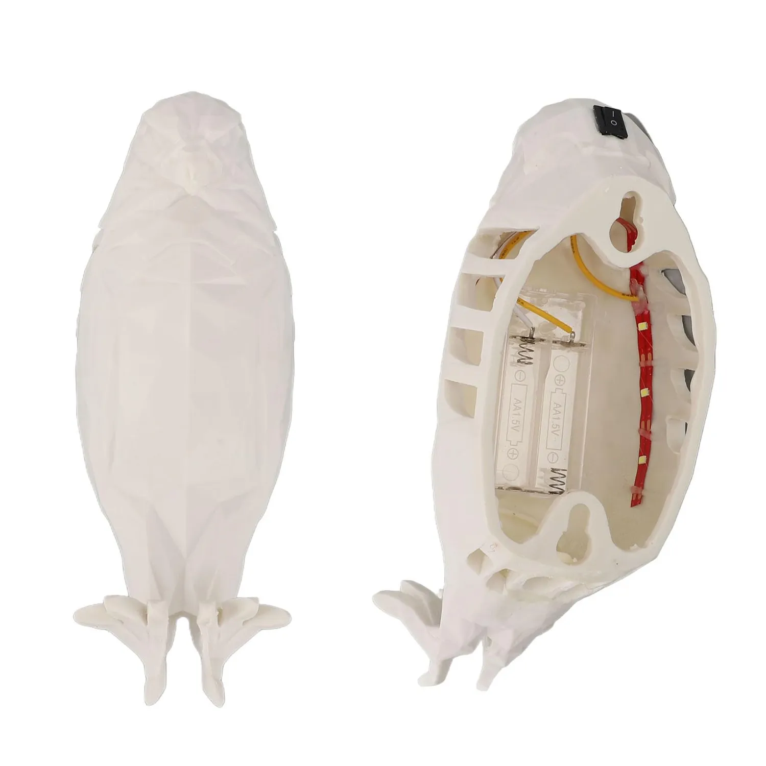 Garosa applique murale LED animal vautour résine blanc chaud