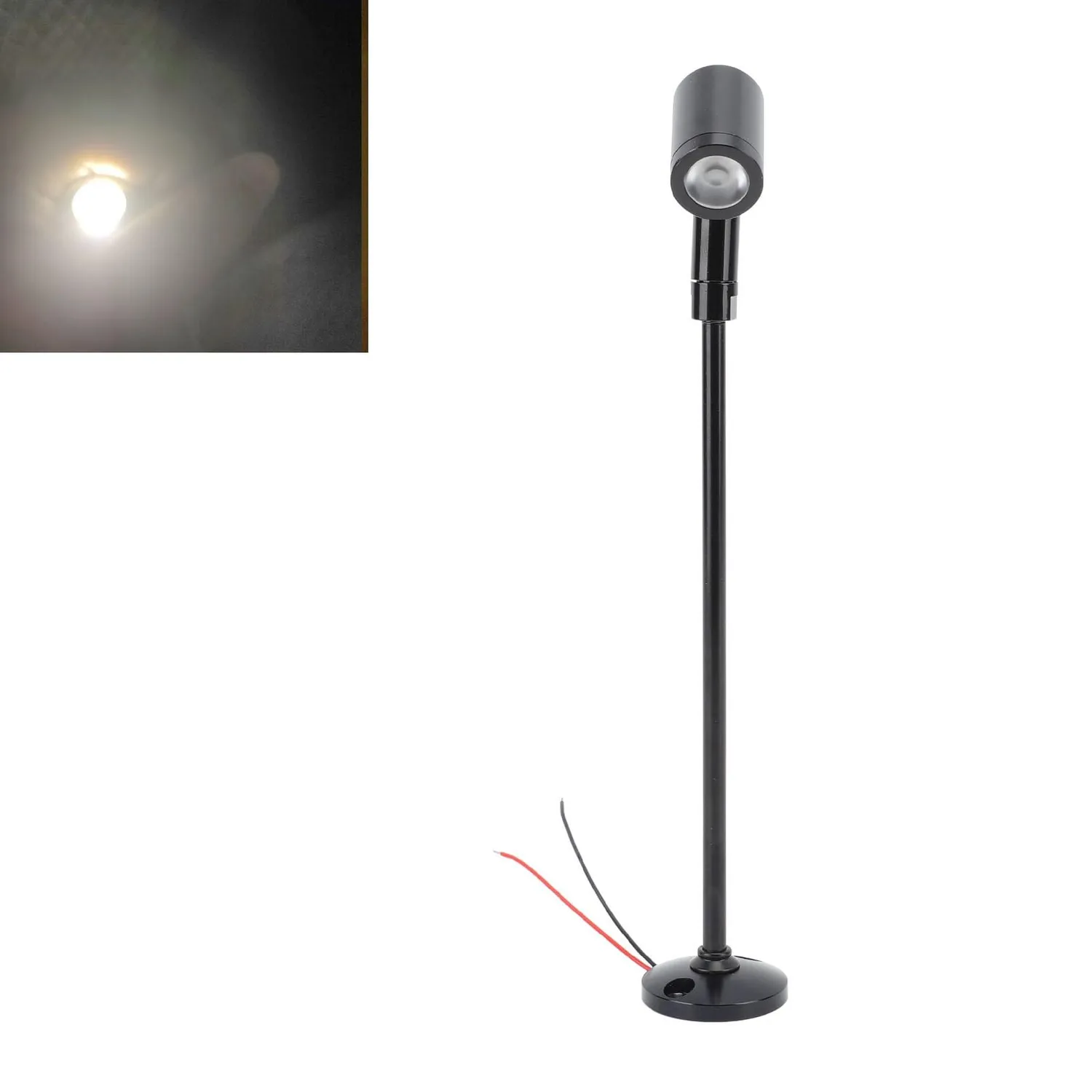 Garosa mini spot LED 12 V lumière neutre noir