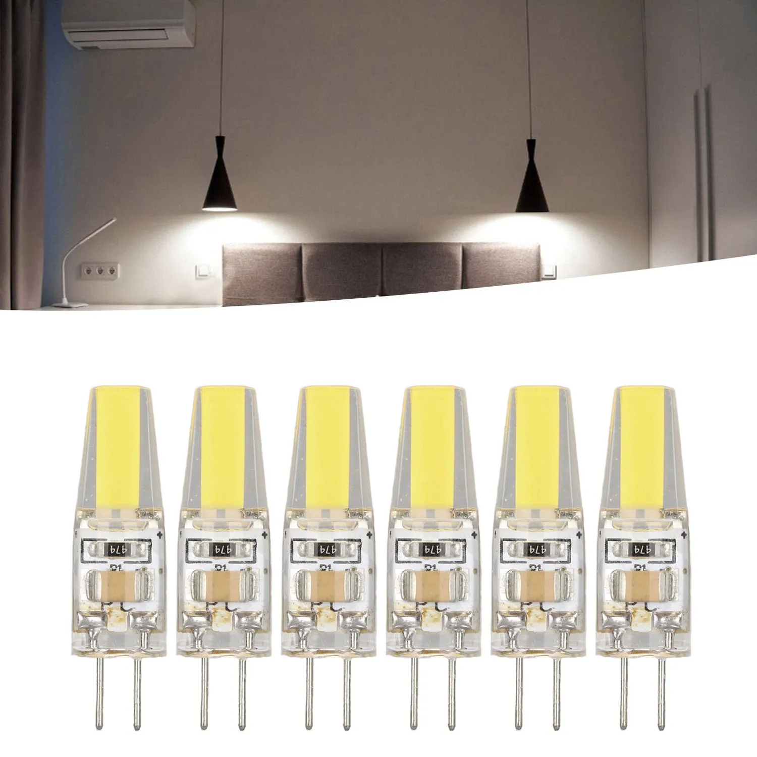 Garosa ampoule LED G4 6 W 500 lm, blanc froid, lot de 6