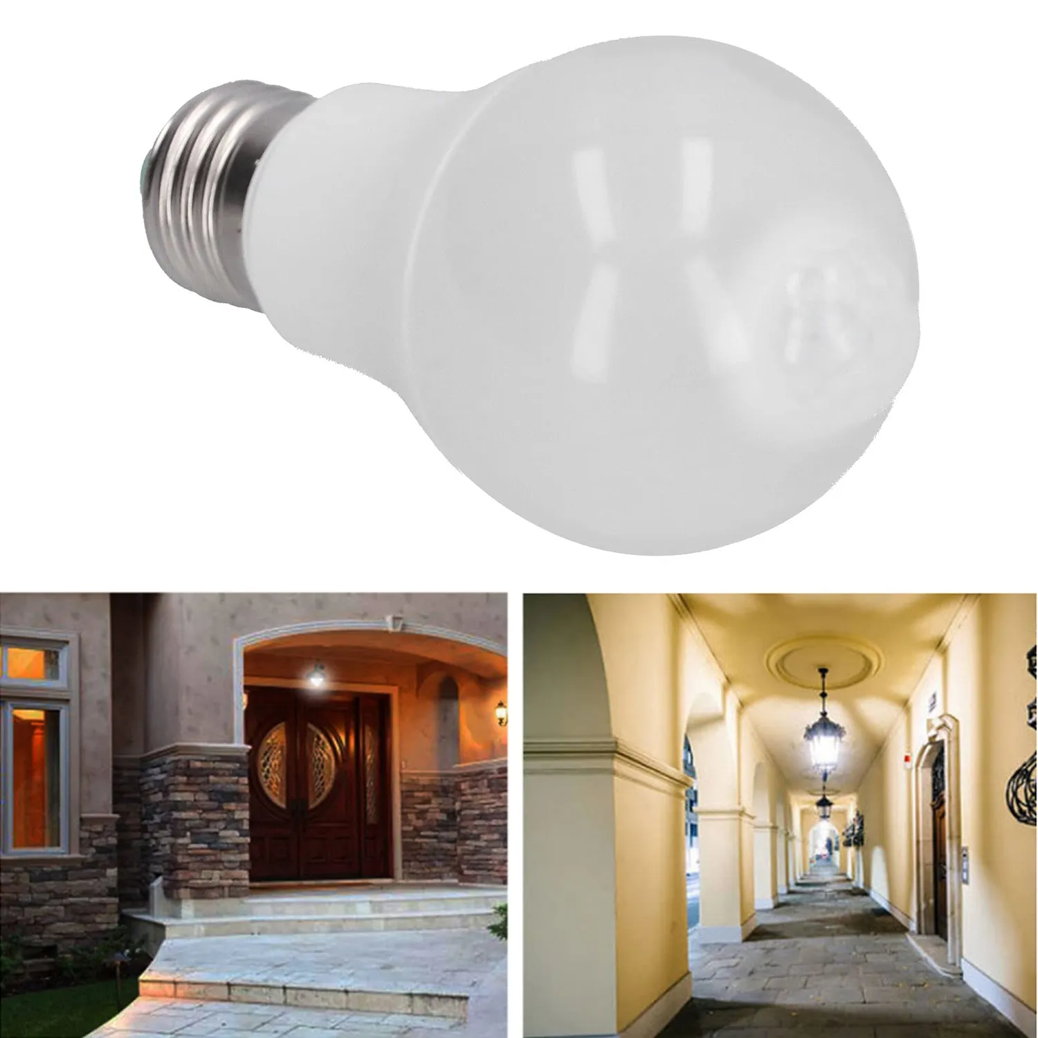 Garosa ampoule LED E27 12 W blanc froid à détecteur PIR