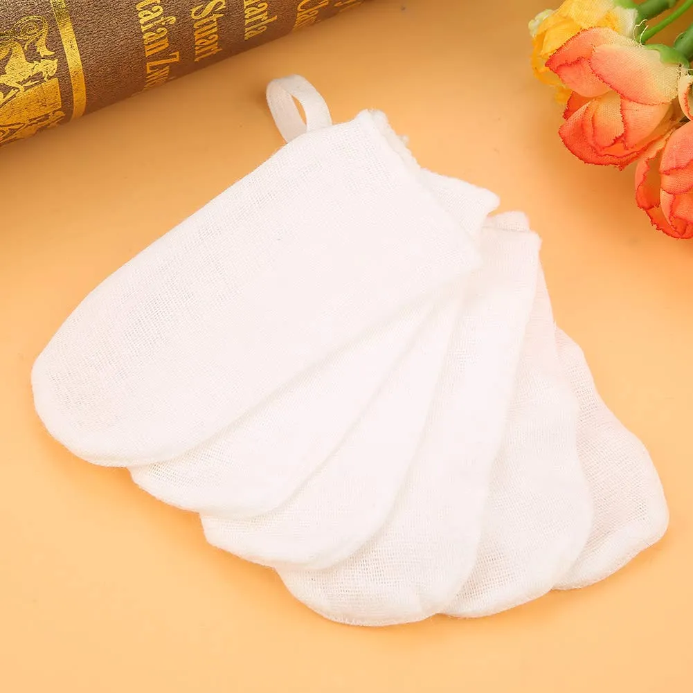 Garosa brosse à doigt bébé en coton gaze 6 pièces réutilisables