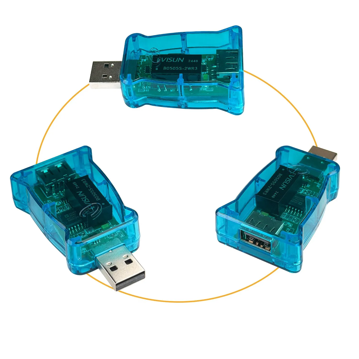 DSD TECH SH-G01A isolateur USB ADUM3160 12 Mbps bleu