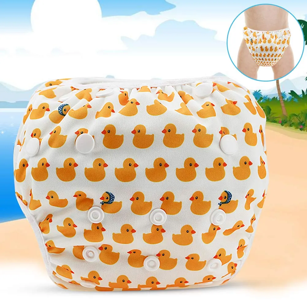 Garosa couche de bain bébé à boutons taille réglable motif canard