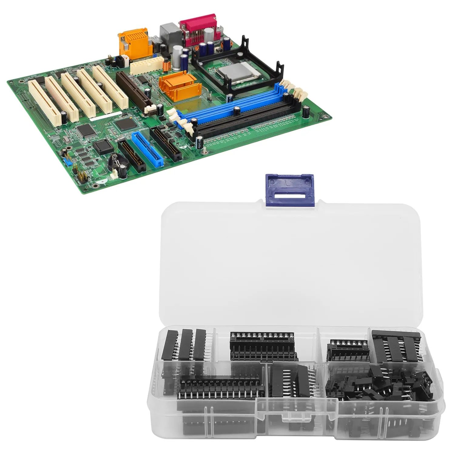 Garosa Kit électronique 66 supports IC DIP 2,54 mm