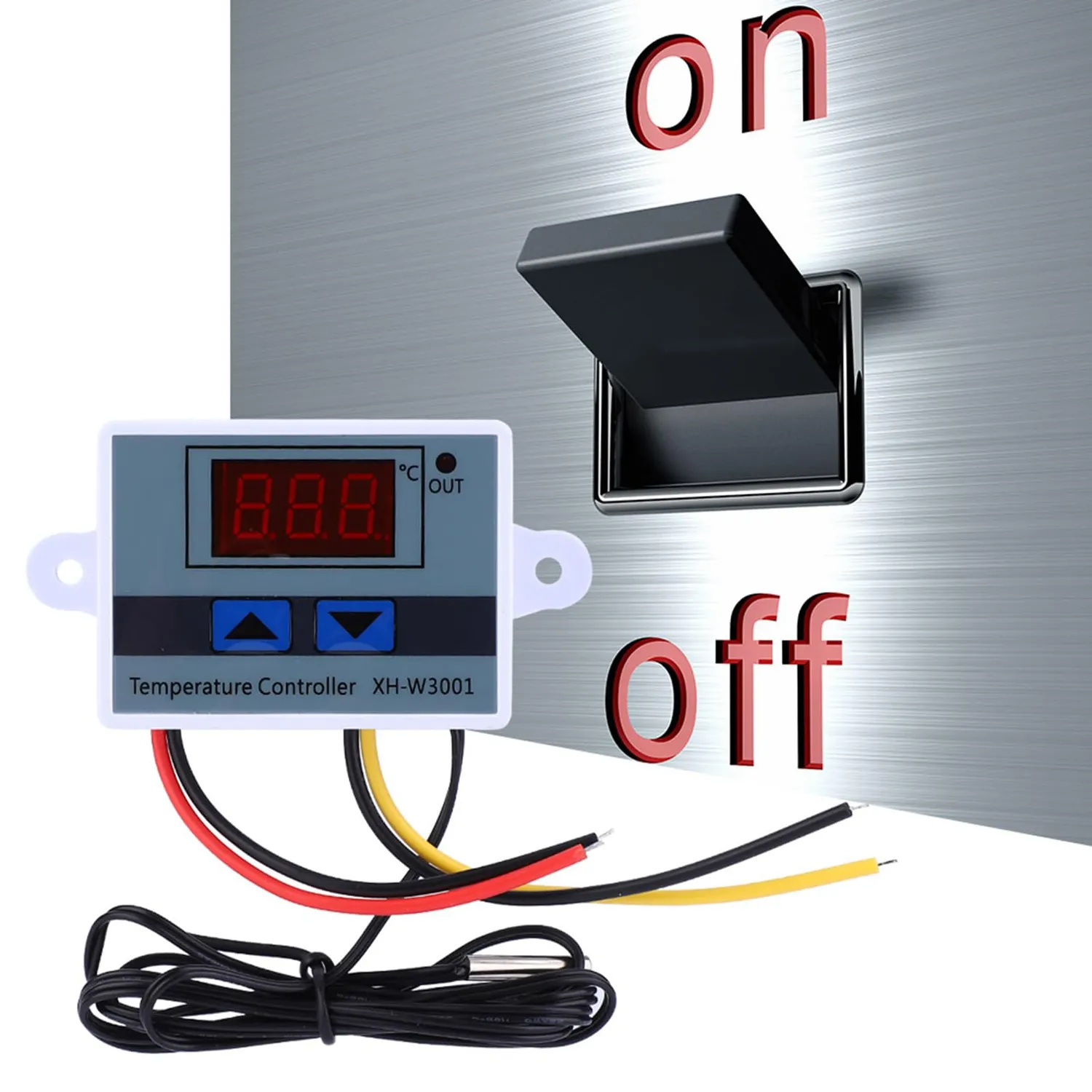Garosa XH-W3001 thermostat numérique 12 V 120 W avec sonde étanche