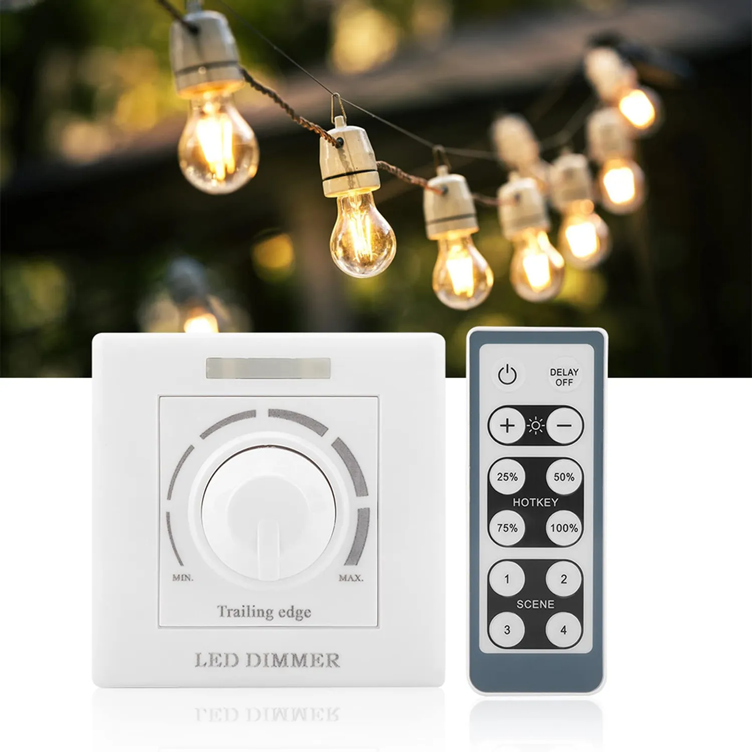 Garosa gradateur LED 200 W 220 V avec télécommande infrarouge