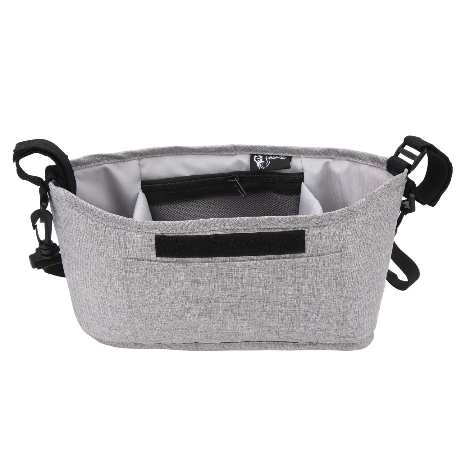 Garosa organiseur poussette tissu Oxford gris 33,5x20 cm