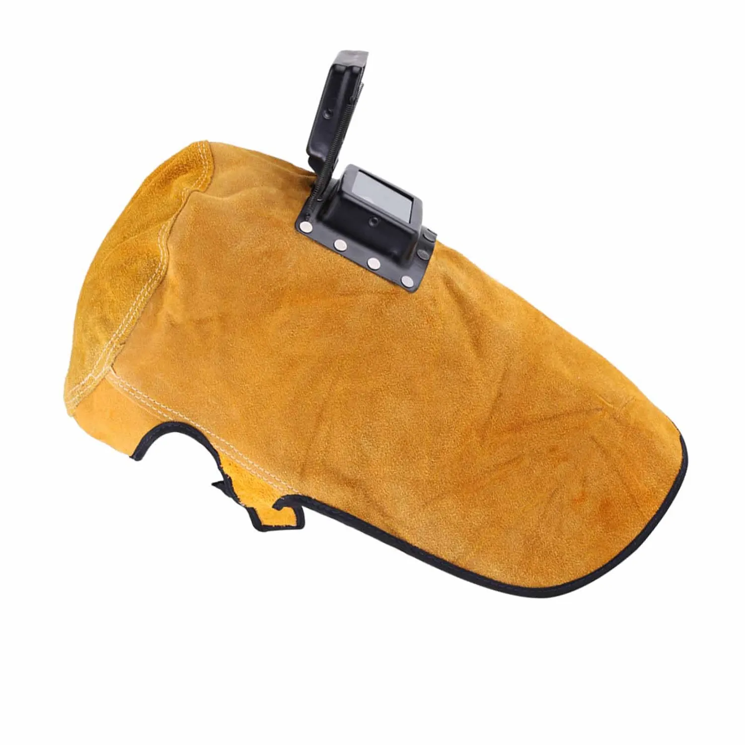 Garosa casque de soudage cuir lentille 9x4 cm résistant chaleur