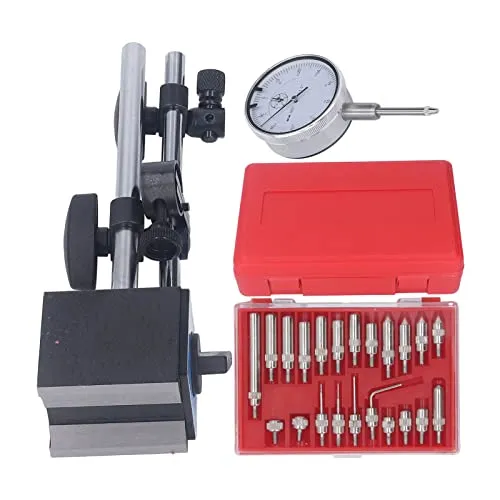 Garosa kit comparateur à cadran 0-1 pouce base magnétique