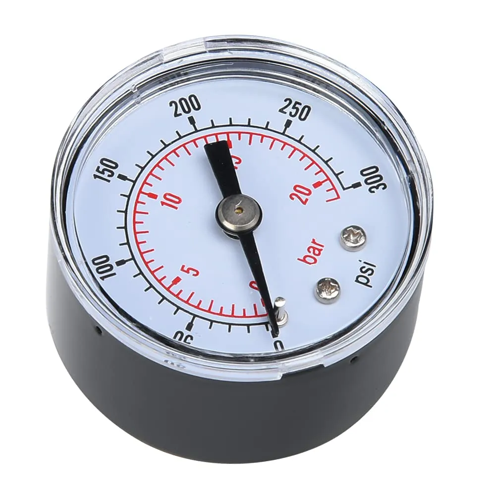 Garosa manomètre axial BSPT 1/8 pouce 0–300 psi double échelle