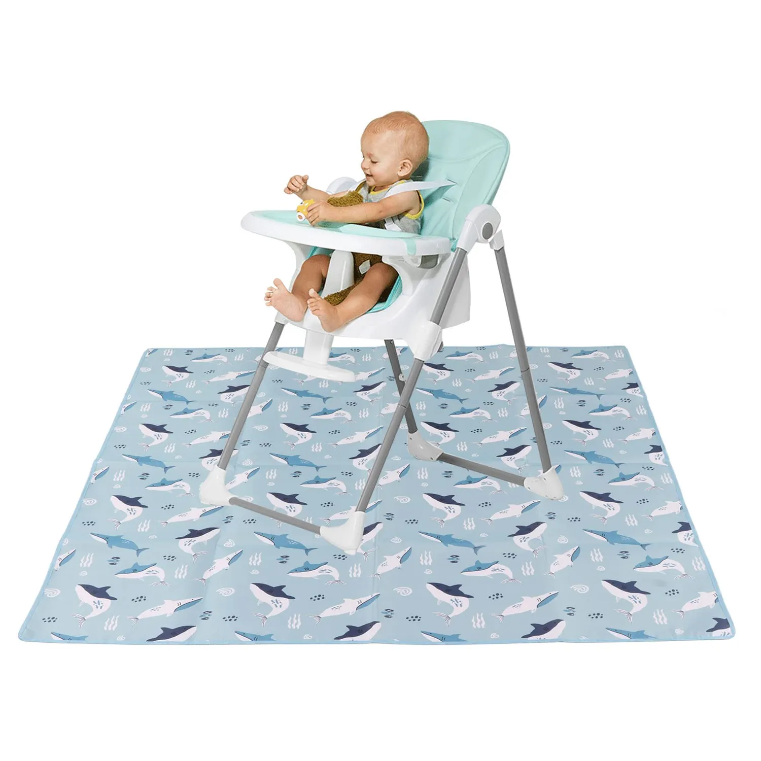 Garosa Tapis Chaise Haute Bébé Imperméable 110x110