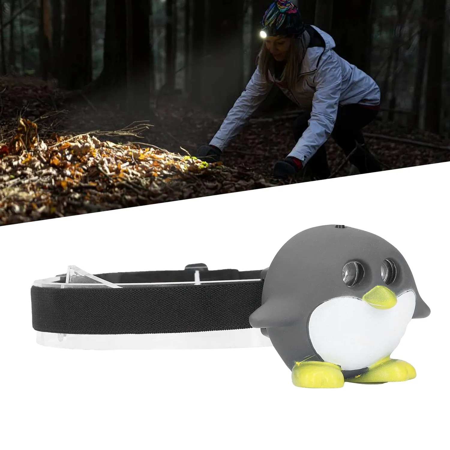 Garosa lampe frontale LED enfant lampe frontale motif animal légère