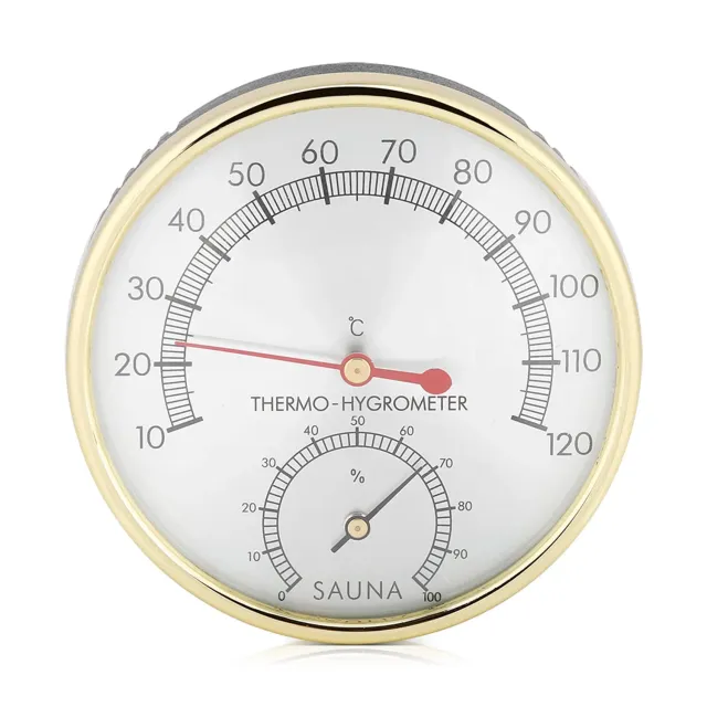 Garosa Thermomètre Hygromètre Sauna 2 en 1 Métal