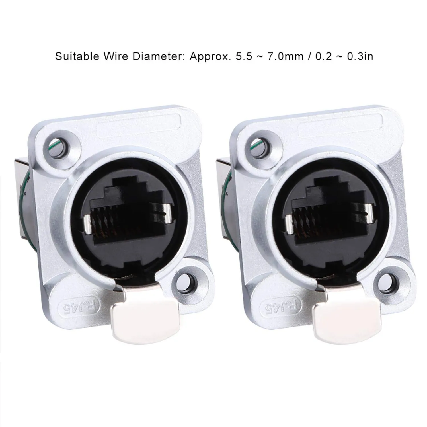 Garosa connecteur RJ45 2 ports droit ignifuge 8 pôles