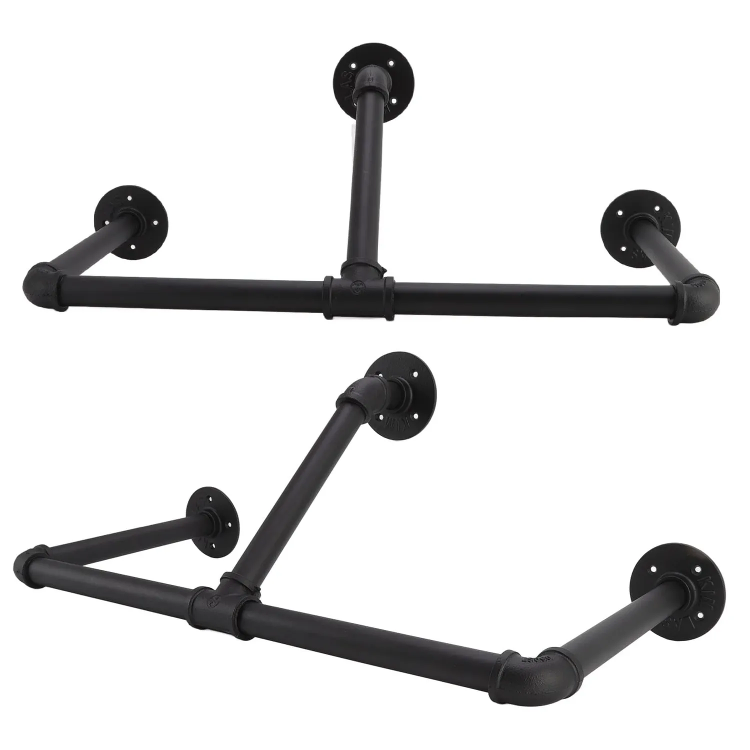 Garosa porte-manteau mural fer forgé 56x27x26cm industriel