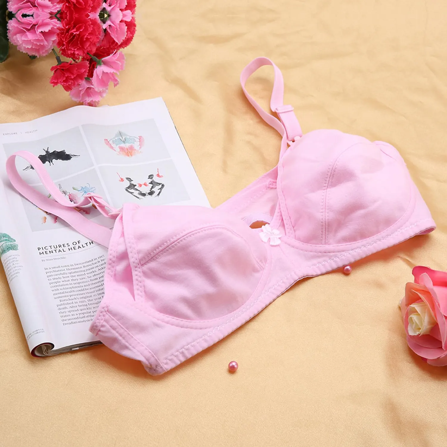 Garosa soutien-gorge allaitement coton rose 38/85