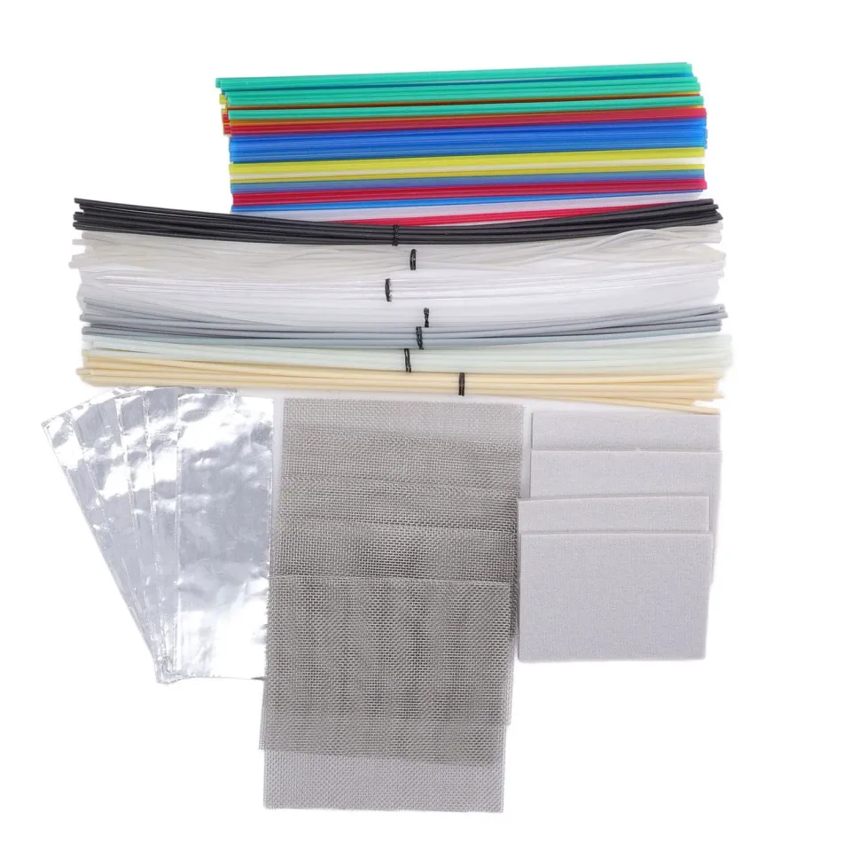 Garosa Kit baguettes soudure plastique 106 pièces 7 types