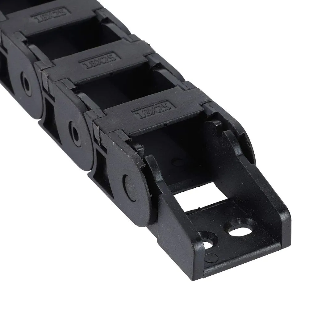 Garosa R38 chaîne porte-câble nylon noir 18x25mm 1m