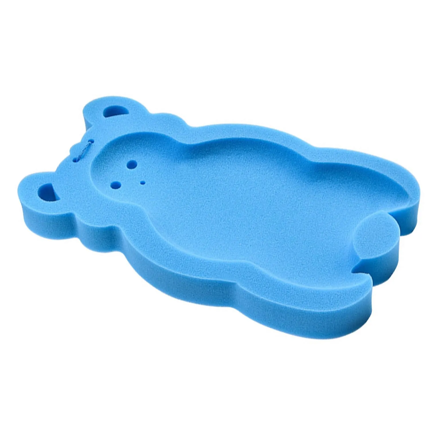 Garosa coussin de bain bébé éponge antédérapant bleu ours
