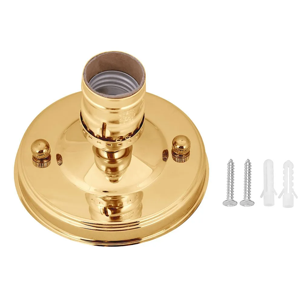 Garosa Support de lampe Vintage doré, applique E26/E27