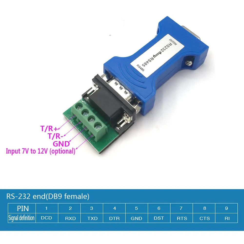 PLC Tech DSD TECH SH-B13 convertisseur RS232 vers RS485 avec bornier