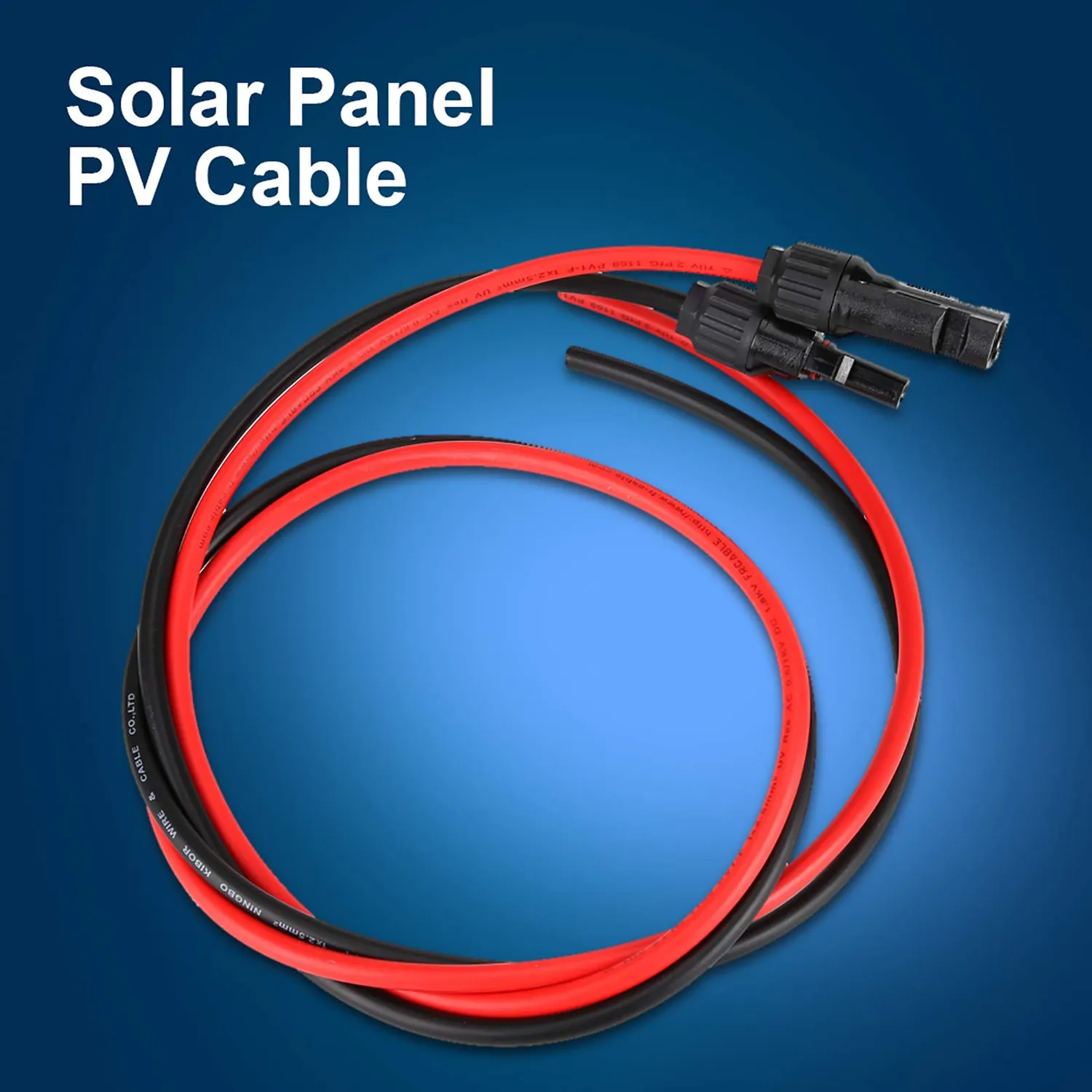 Garosa paire de câbles solaires MC4 2,5 mm rouge noir parallèle
