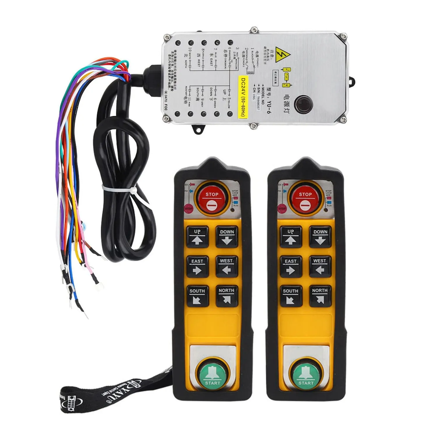 Garosa YU-6 télécommande de palan double poignée 800 MHz