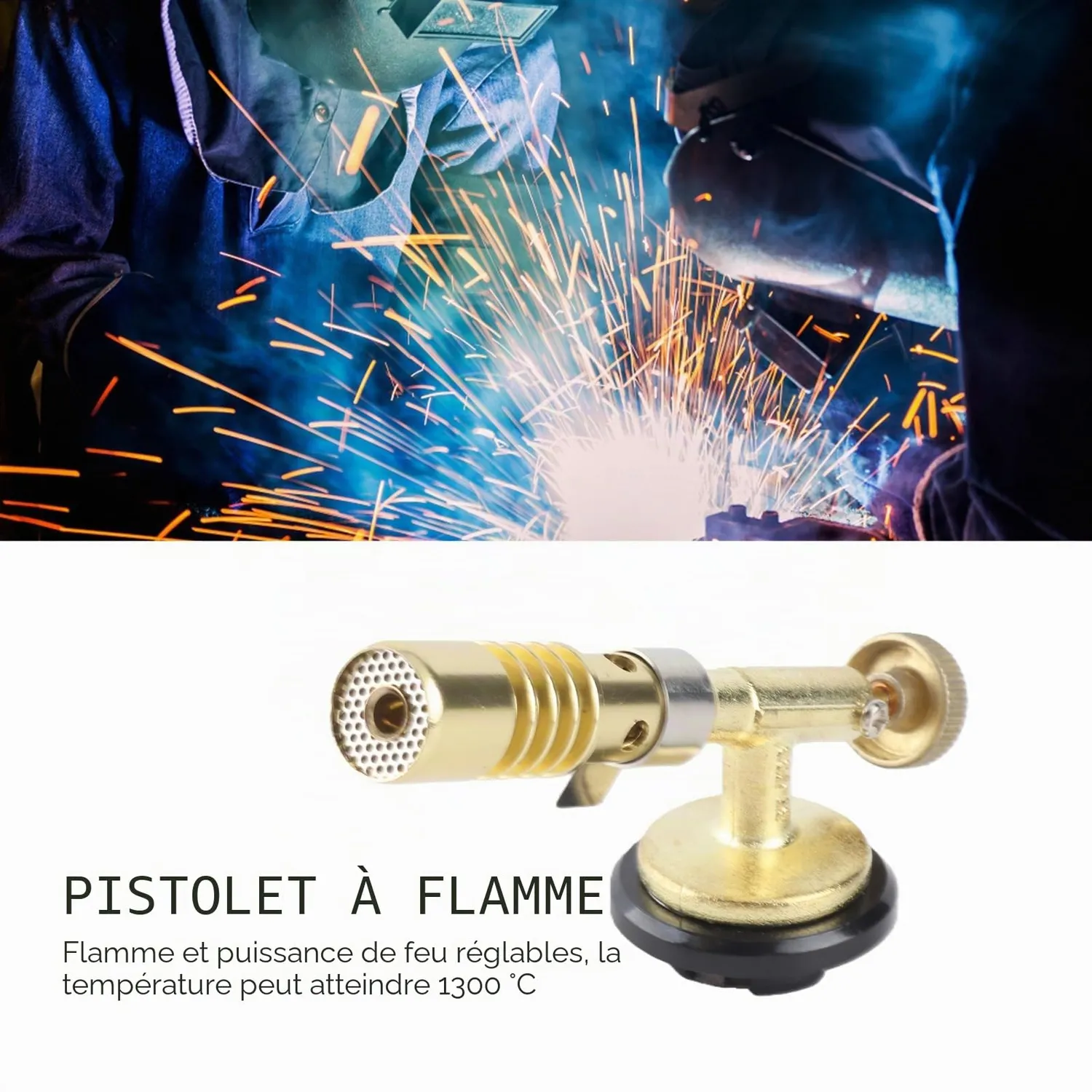Garosa torche à gaz réglable pour barbecue portable