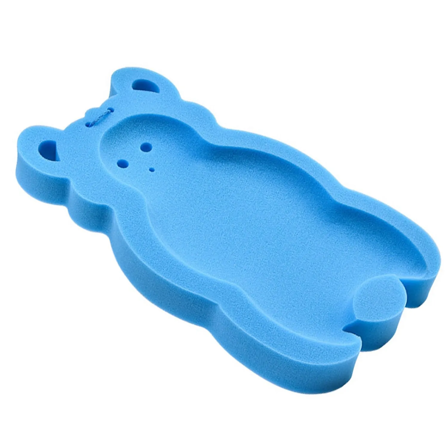 Garosa coussin de bain bébé éponge antédérapant bleu ours
