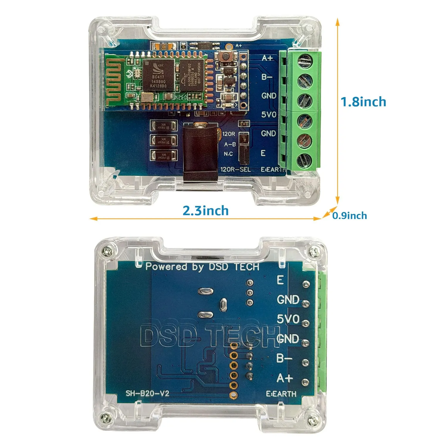 DSD TECH SH-B20 adaptateur RS485 Bluetooth 2.0