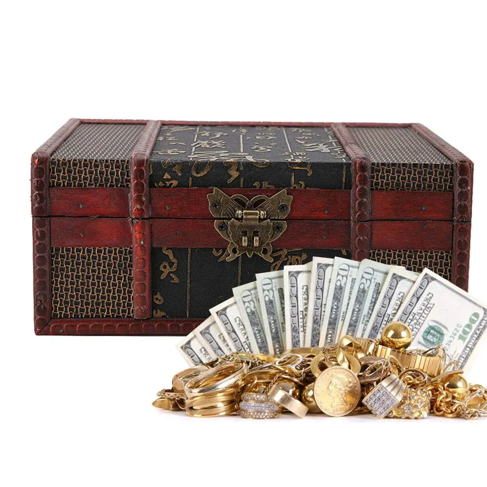 Garosa boîte à bijoux bois vintage #1 23 × 16 cm