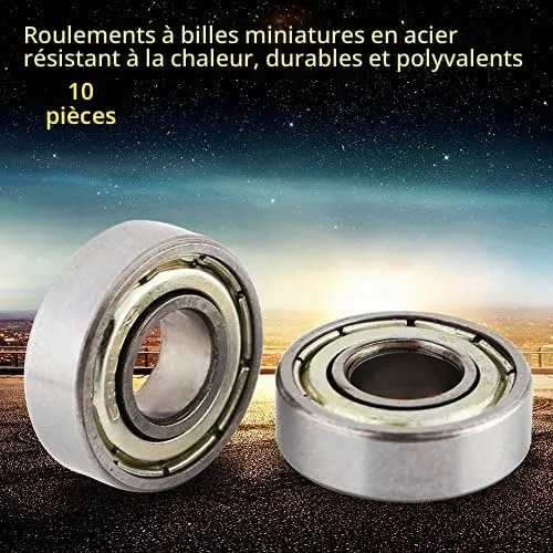 Garosa 698ZZ Roulements à Billes 10 pcs 8x19x6 mm ZZ