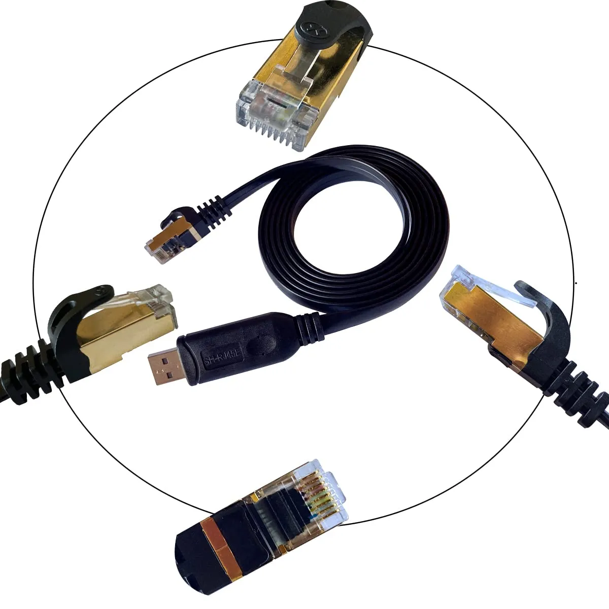 DSD TECH SH-RJ45E câble console USB RJ45 1,8 m CH340C