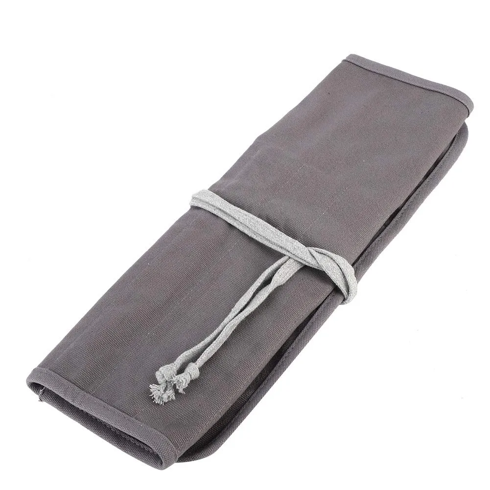Garosa 38x38cm trousse pinceaux enroulable toile grise