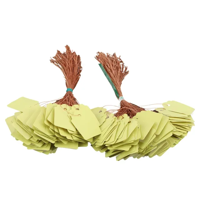 Garosa étiquettes de plantes PVC jaunes lot de 200, réutilisables