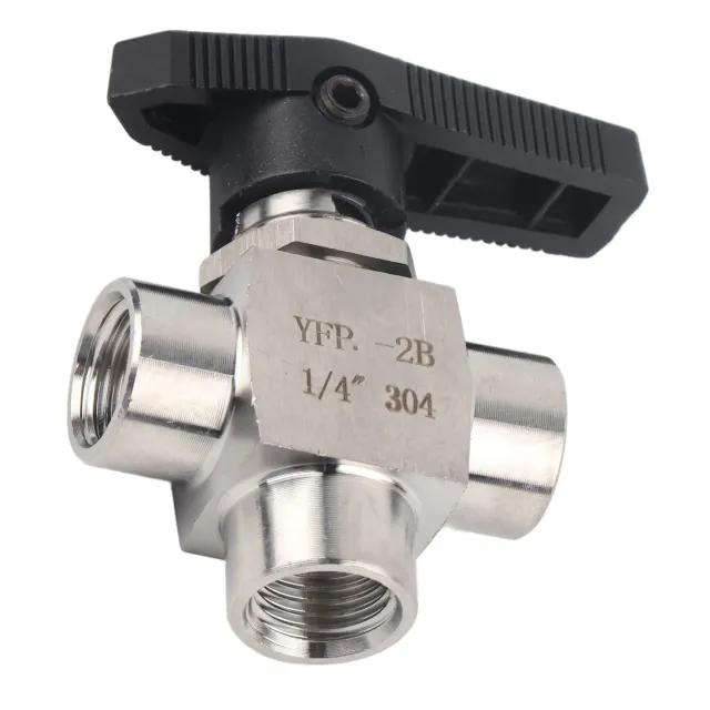 Garosa vanne 3 voies 1/4" BSPP inox 304