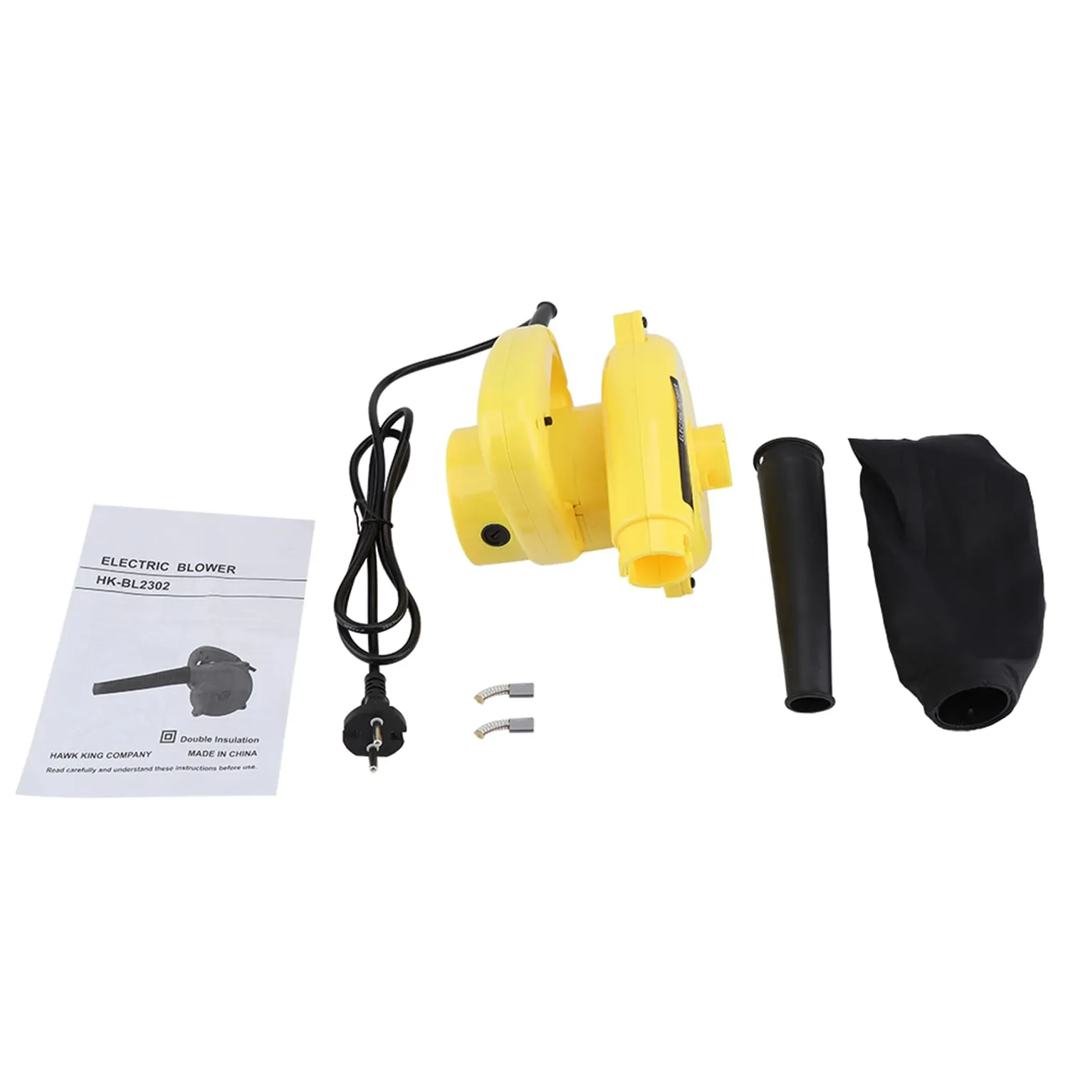 Garosa souffleur électrique 600 W jaune et noir 2 en 1