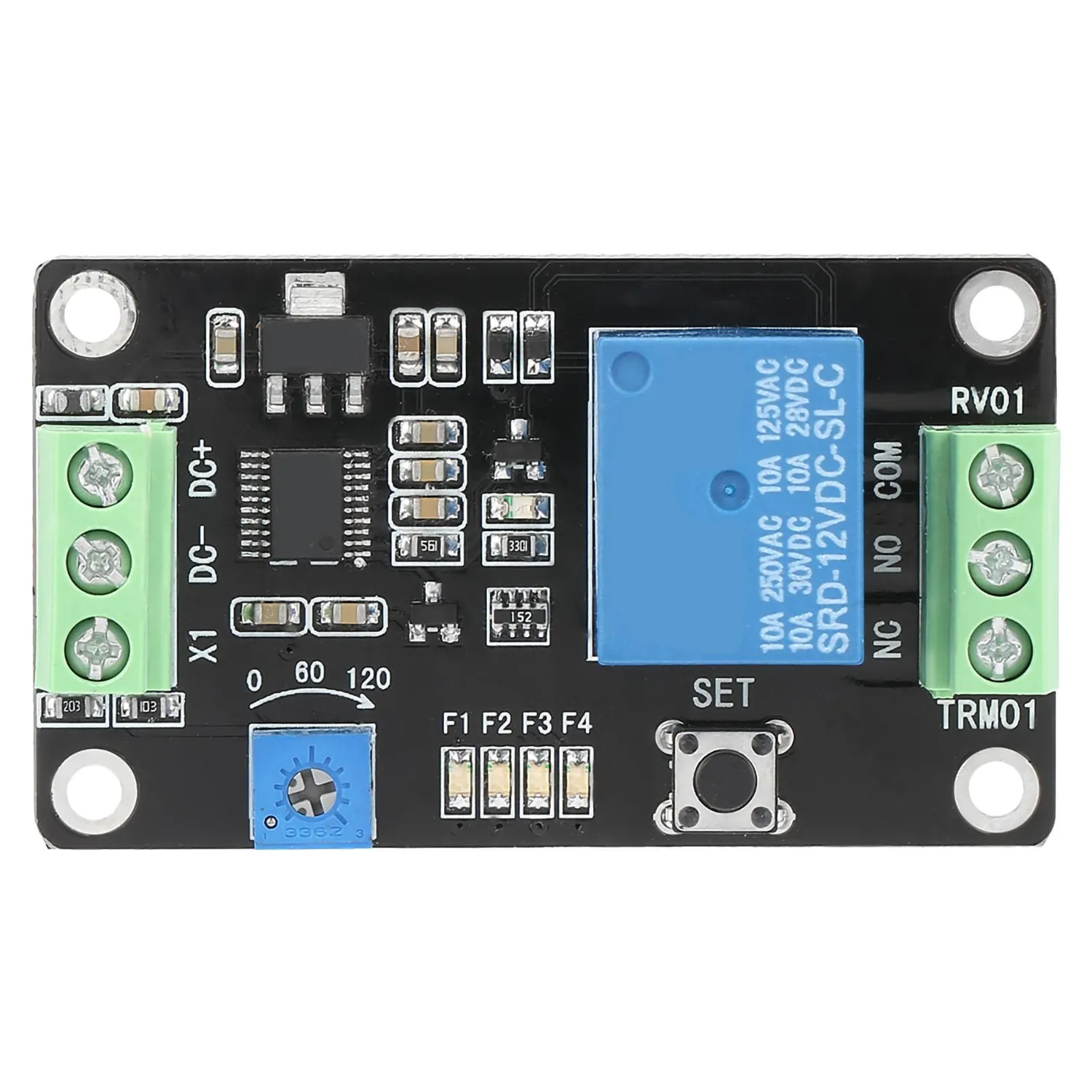 Garosa TRM01 module relais temporisé réglable 5 V 12 V 24 V