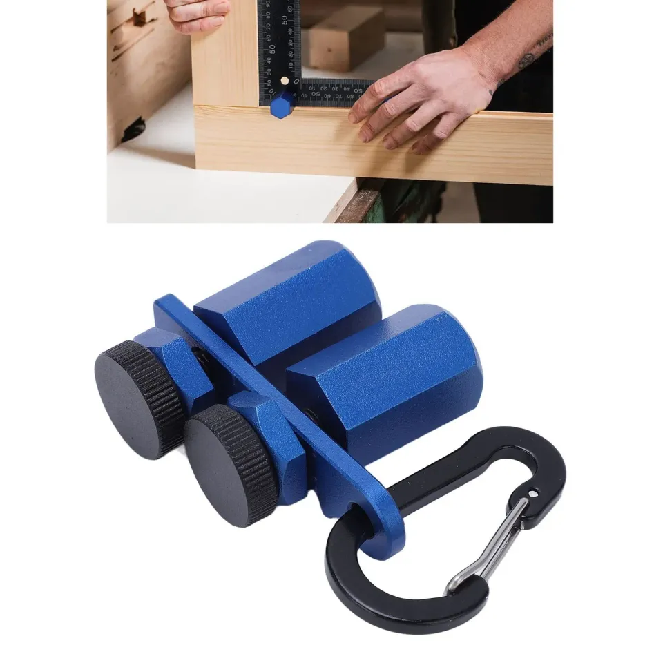Garosa jauges d’escalier en aluminium carrées bleues pour traçage