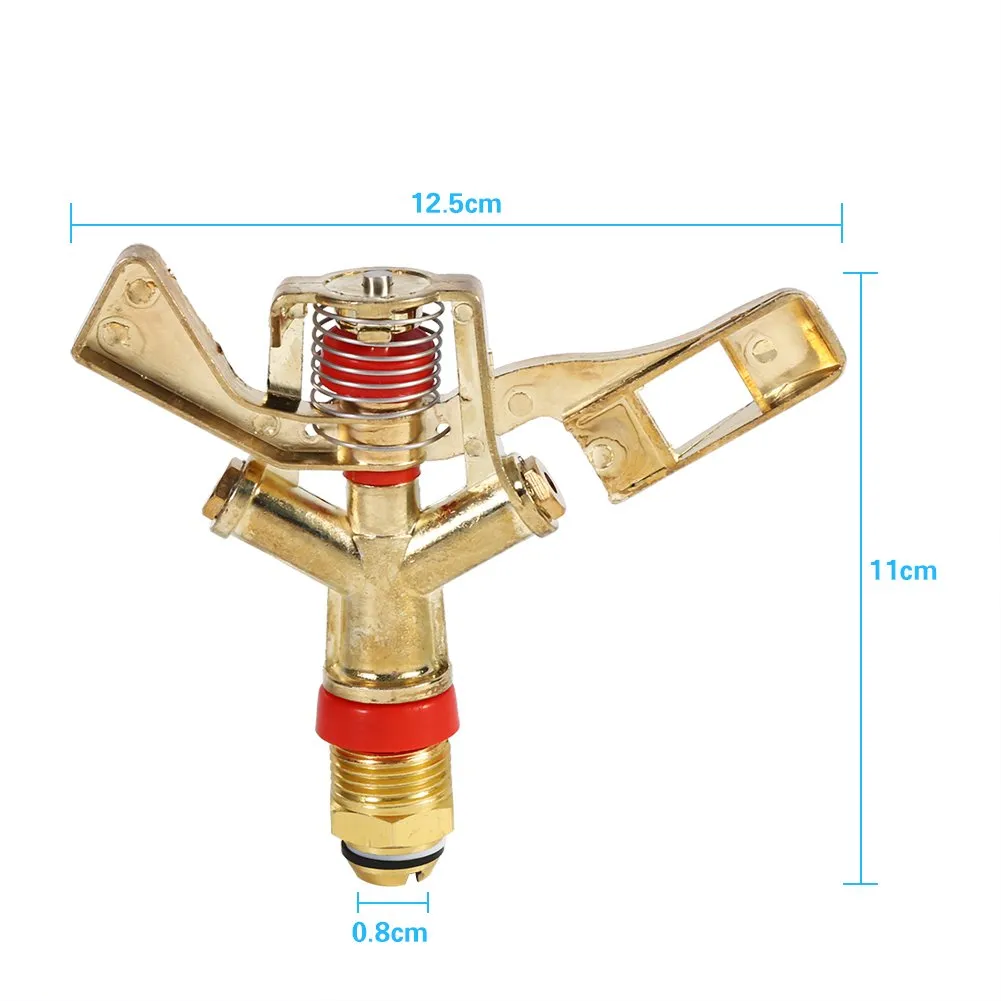 Garosa arroseur rotatif 360° en laiton, portée 10 à 15,5 m
