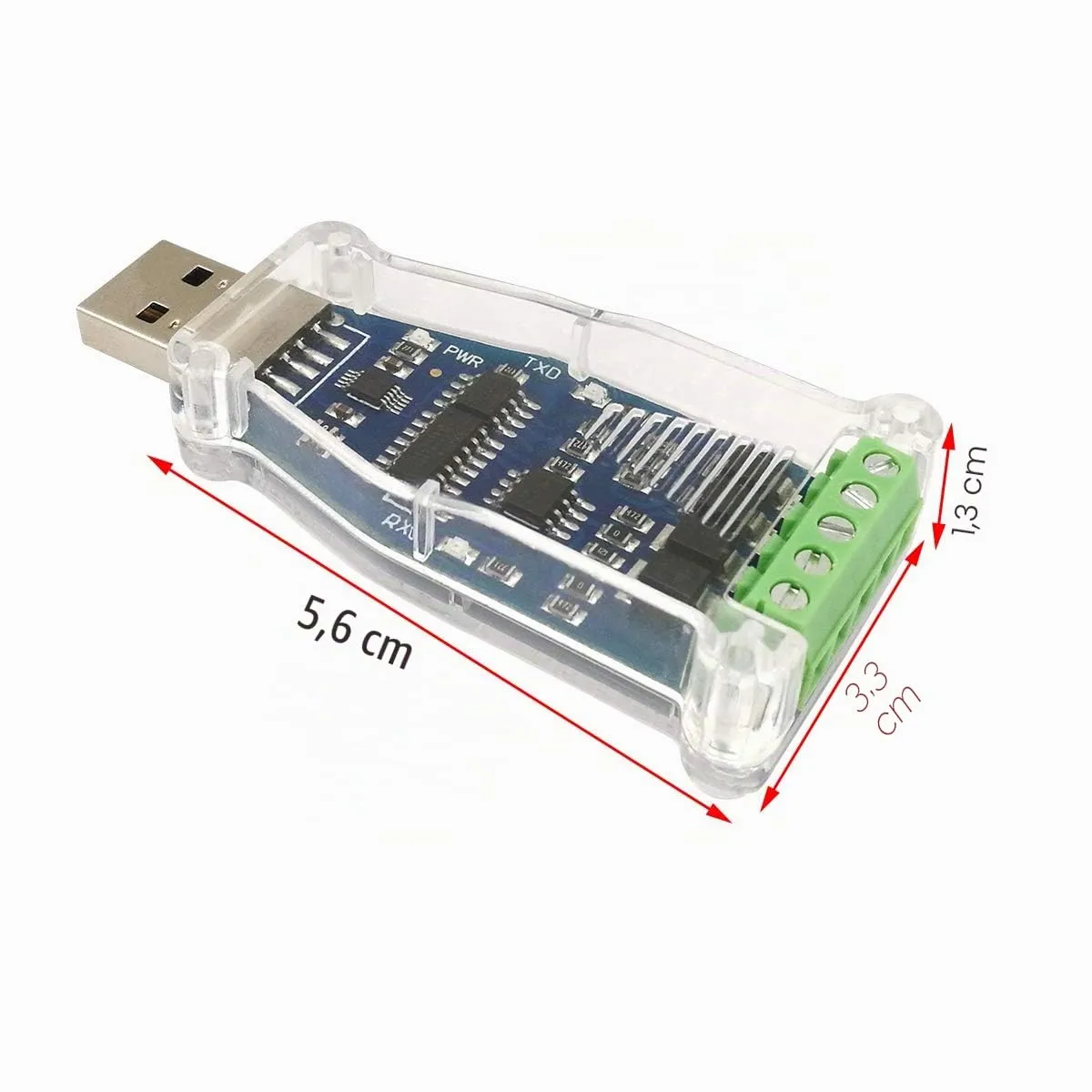 DSD TECH SH-U08A adaptateur USB RS485/RS422 1 pièce CH340E
