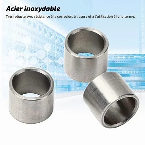Garosa entretoises acier inoxydable 15×12×12 mm, lot de 10