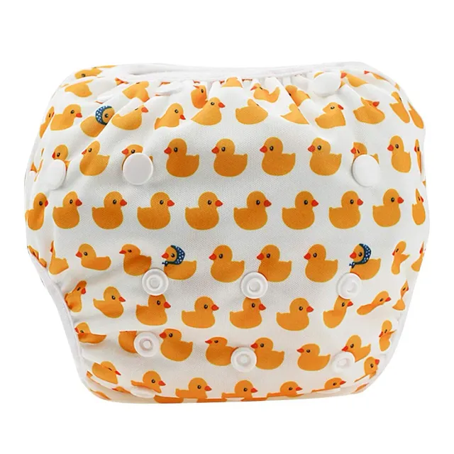 Garosa couche de bain bébé à boutons taille réglable motif canard