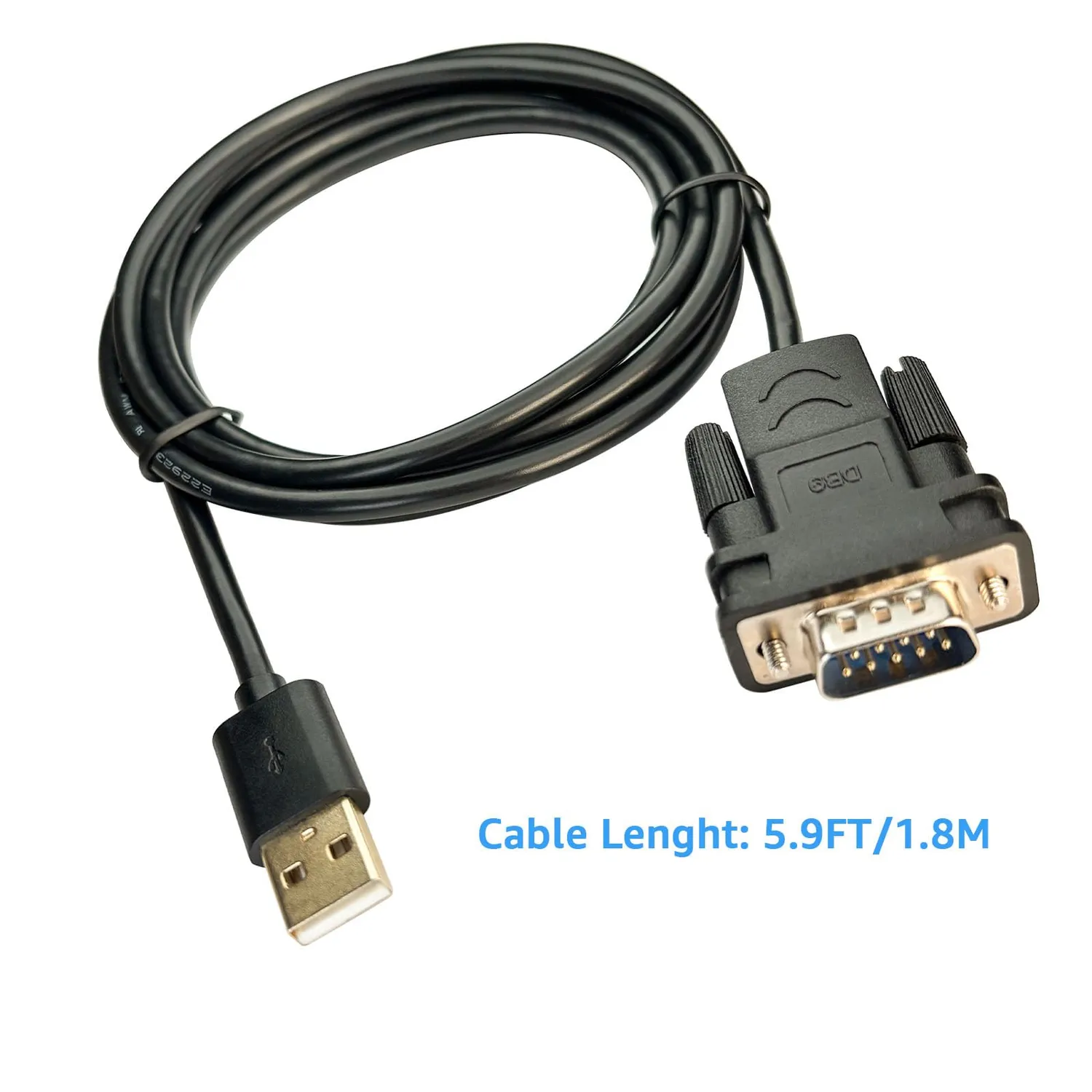 DSD TECH SH-RS232A câble USB vers RS232 DB9 mâle 1,8 m FTDI