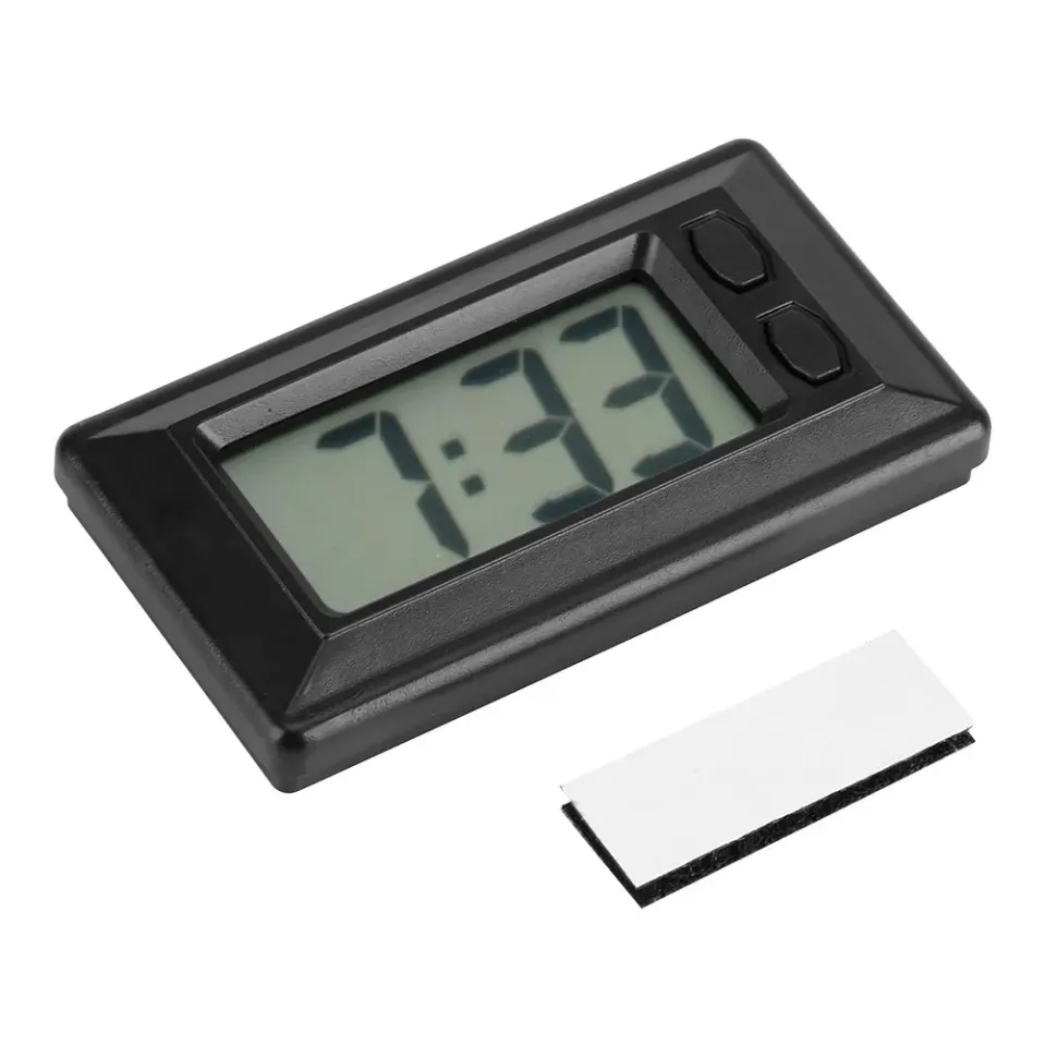 Garosa horloge numérique LCD pour voiture avec adhésif