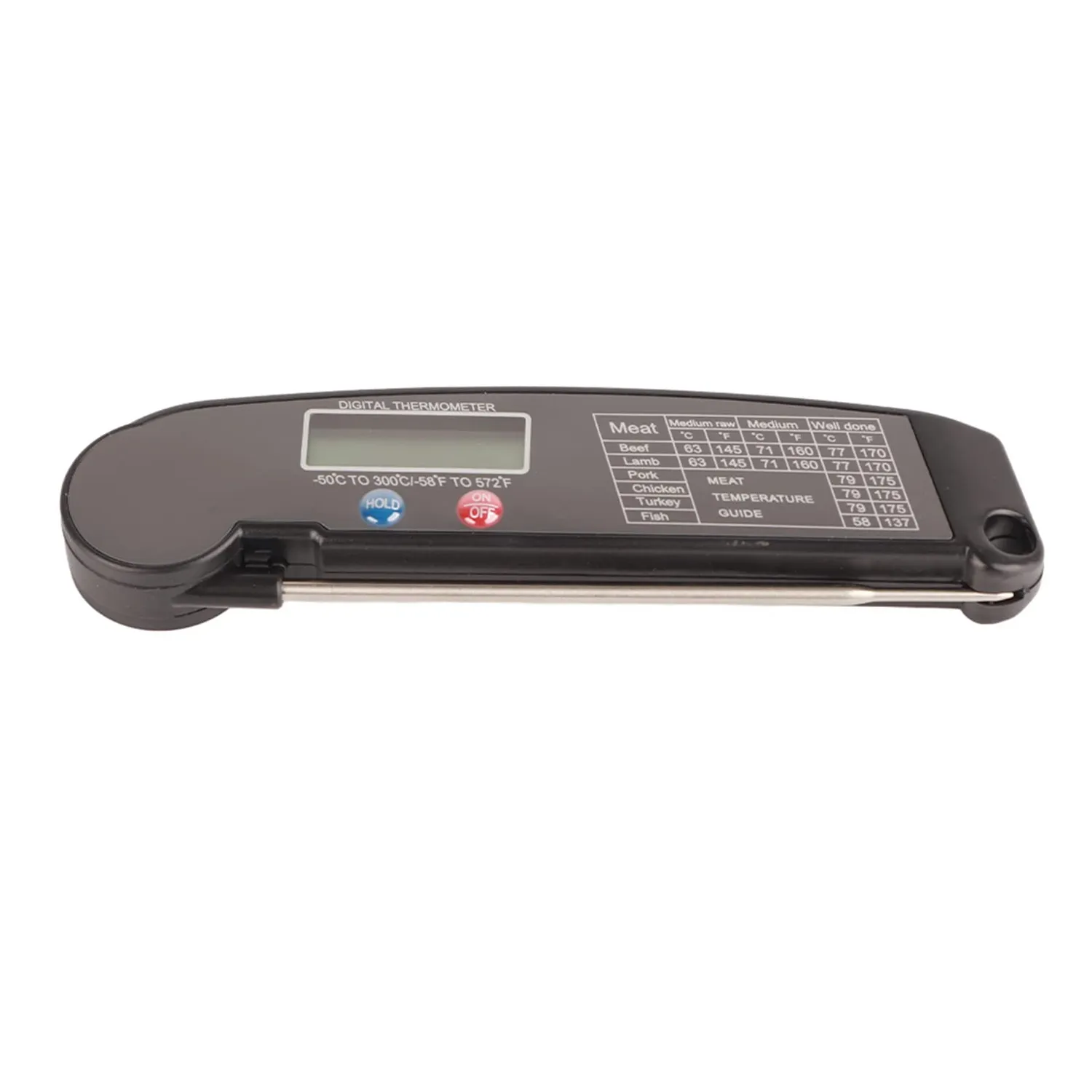 Garosa thermomètre cuisine digital sonde pliable LCD