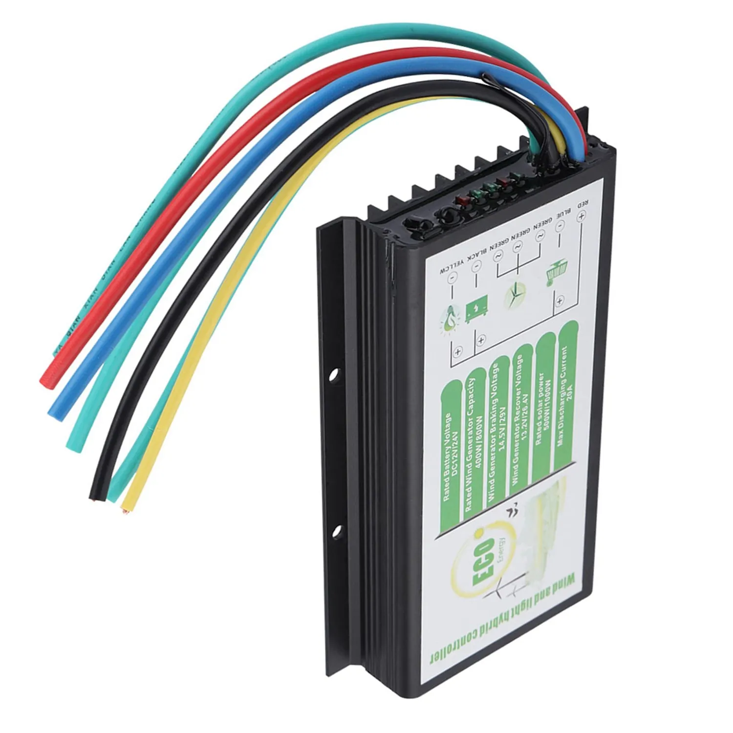 Garosa régulateur hybride solaire éolien 12/24 V 400/800 W